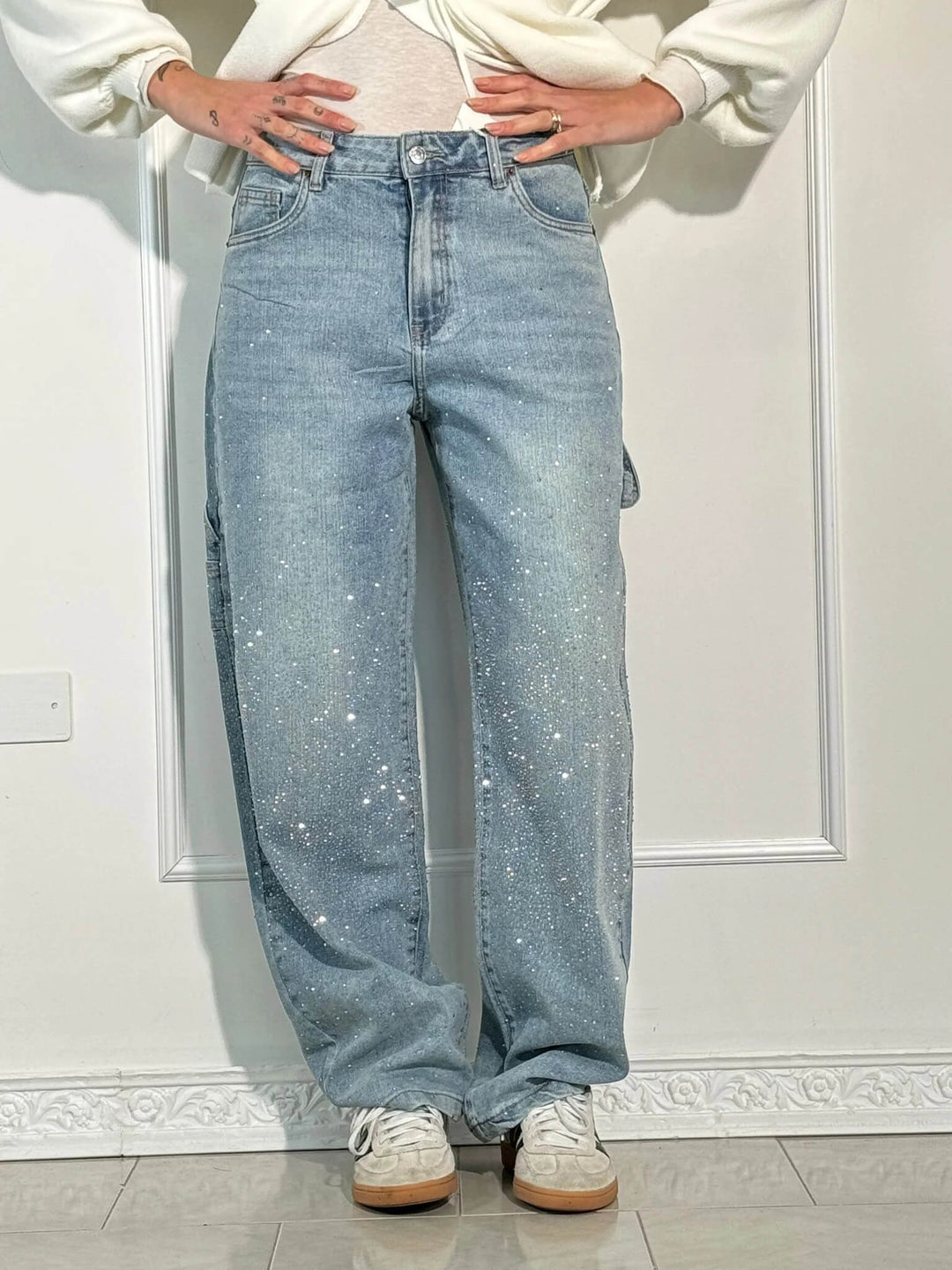 Stella™ Diamond-Embellished Trousers