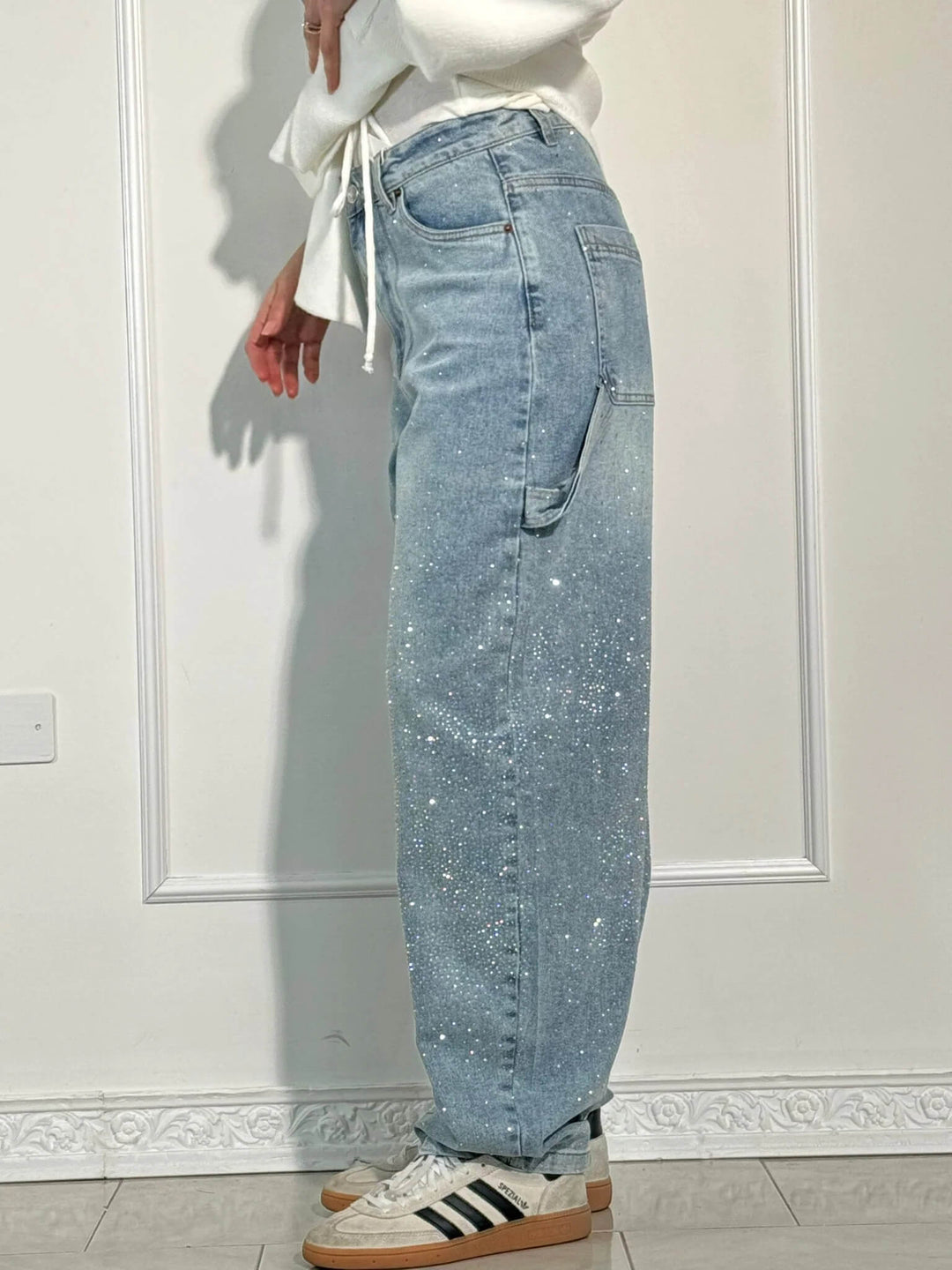 Stella™ Diamond-Embellished Trousers