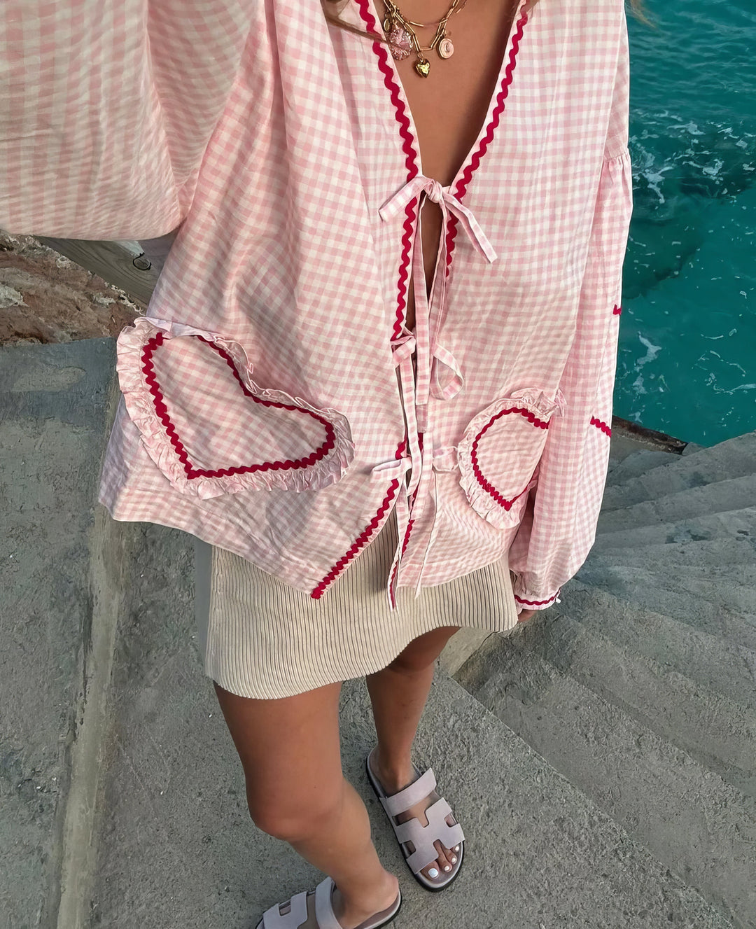 Lily | Heart Print Blouse