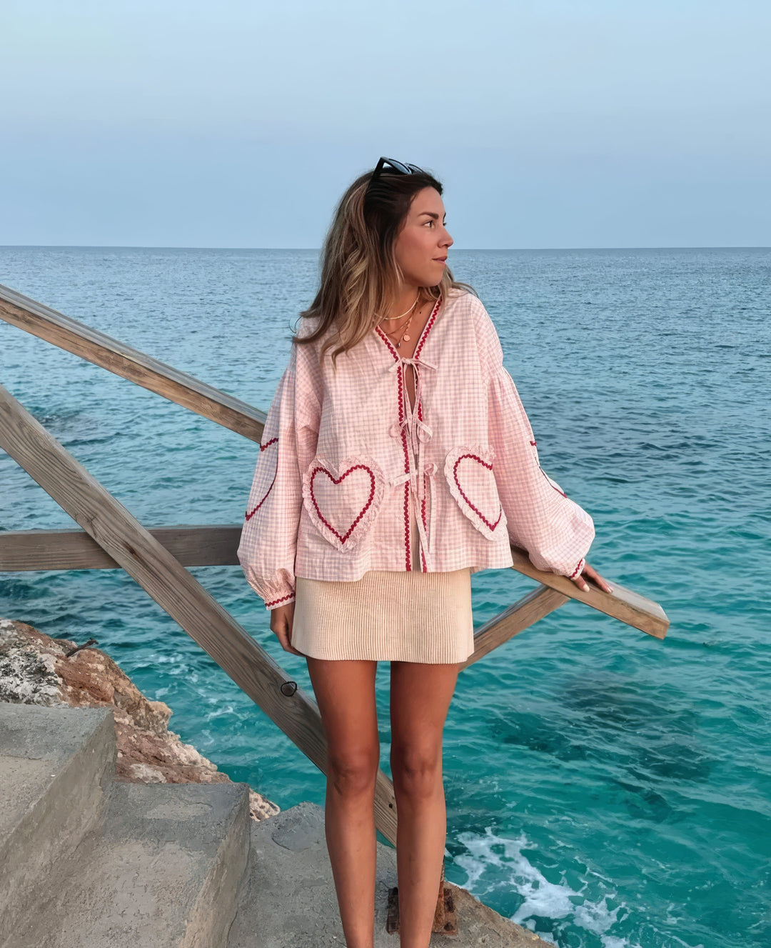 Lily | Heart Print Blouse