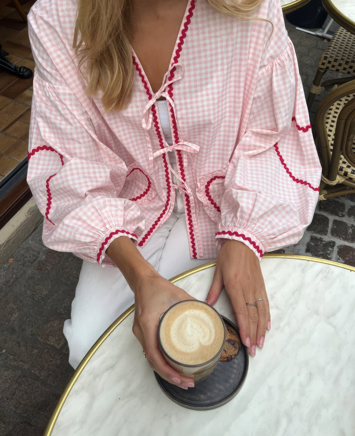 Lily | Heart Print Blouse