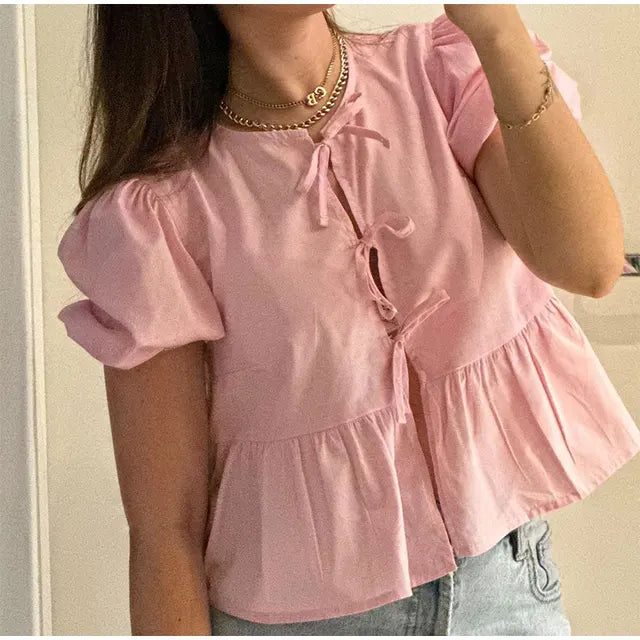 Jo | Bow-Embellished Top