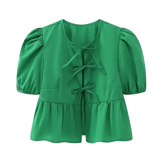 Jo | Bow-Embellished Top