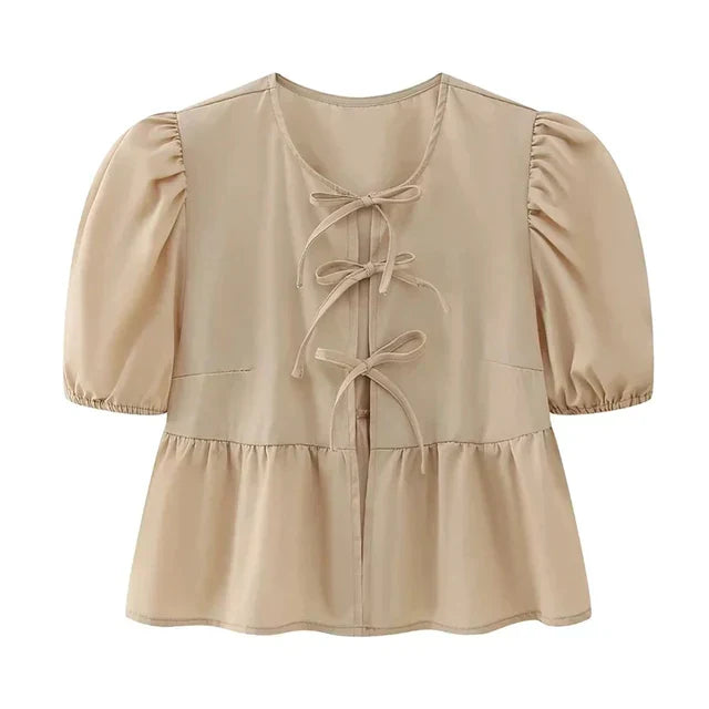 Jo | Bow-Embellished Top