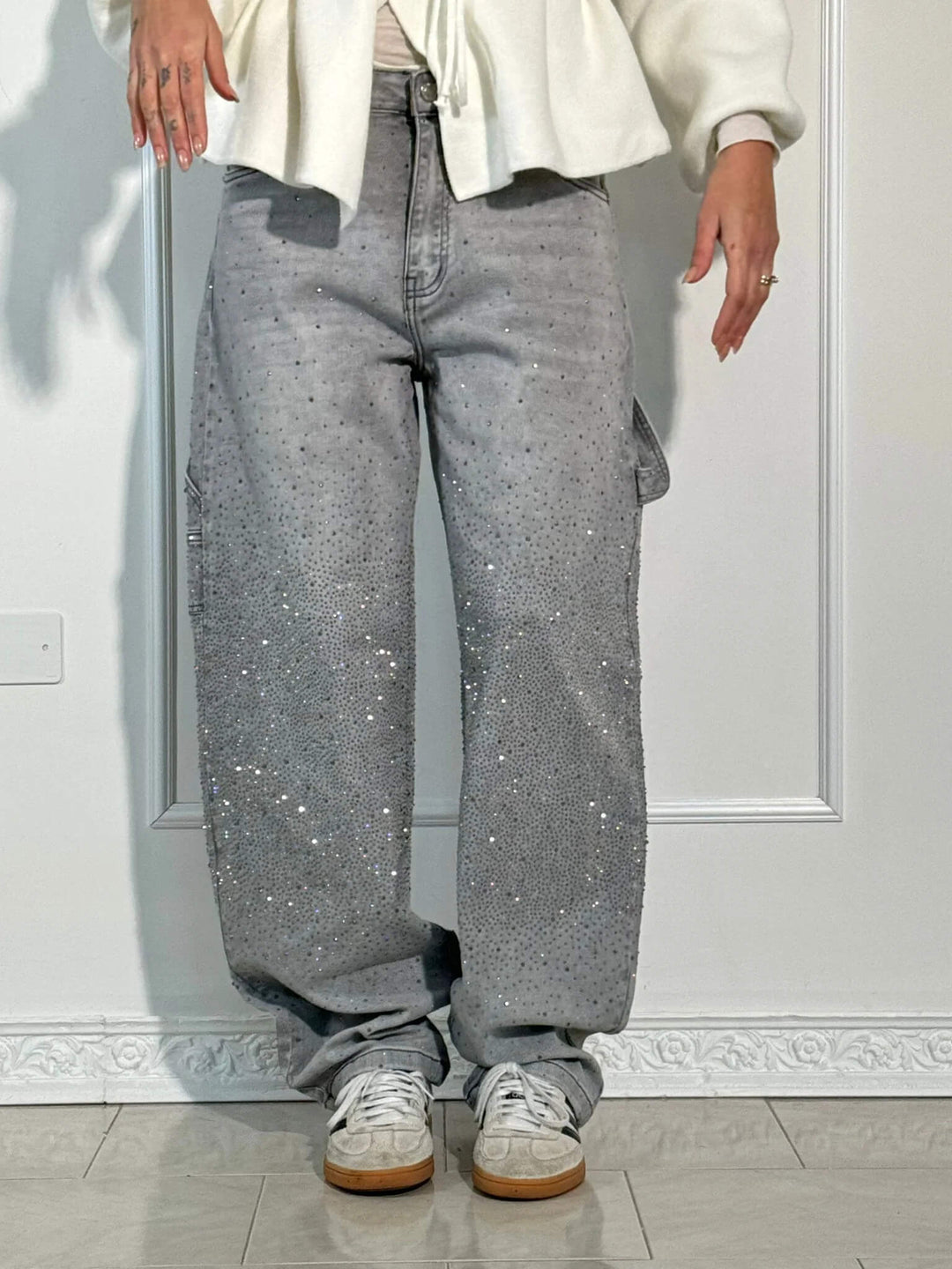 Stella™ Diamond-Embellished Trousers