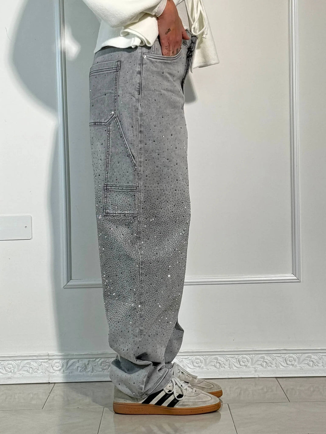 Stella™ Diamond-Embellished Trousers