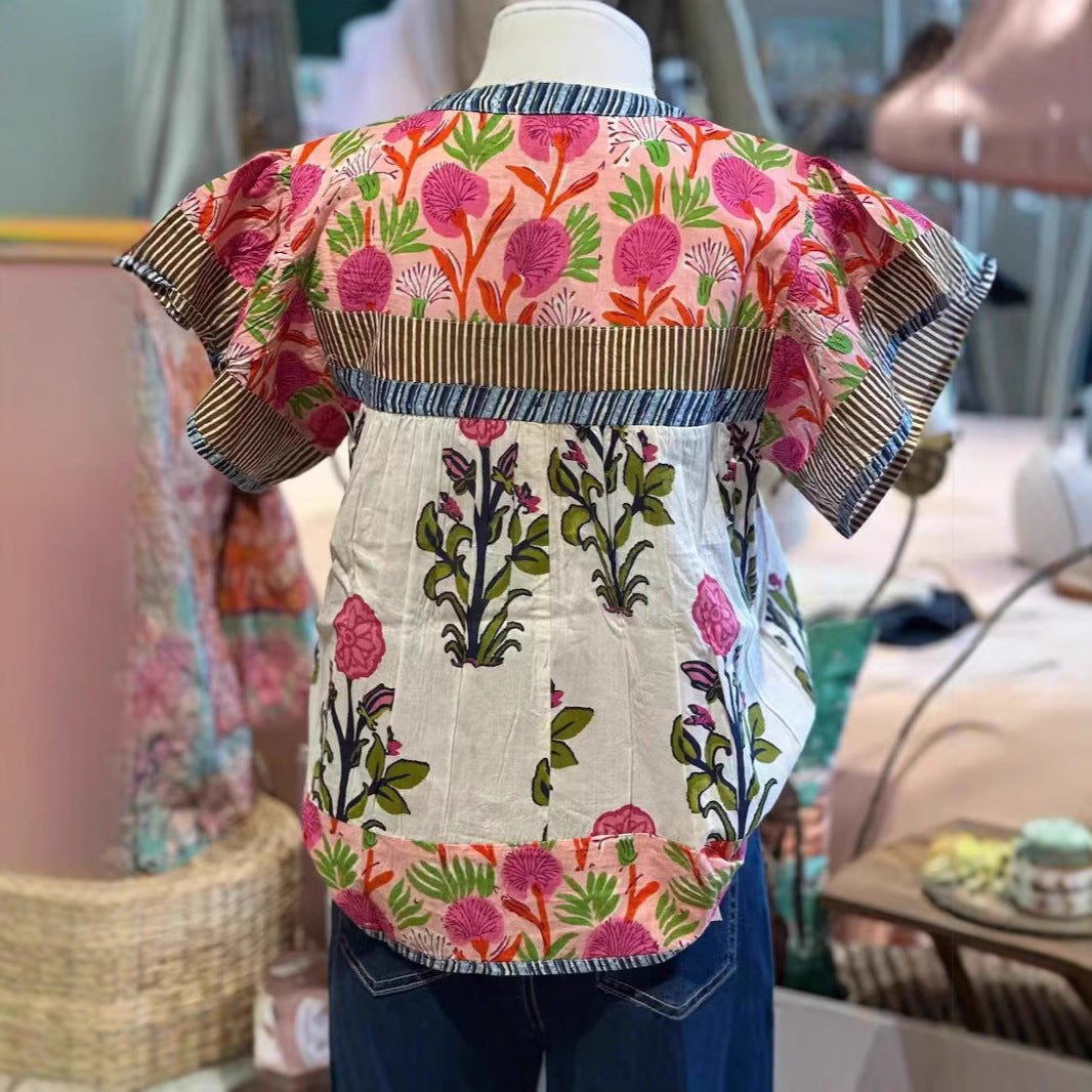 Sarah | Bohemian Embroidered Top