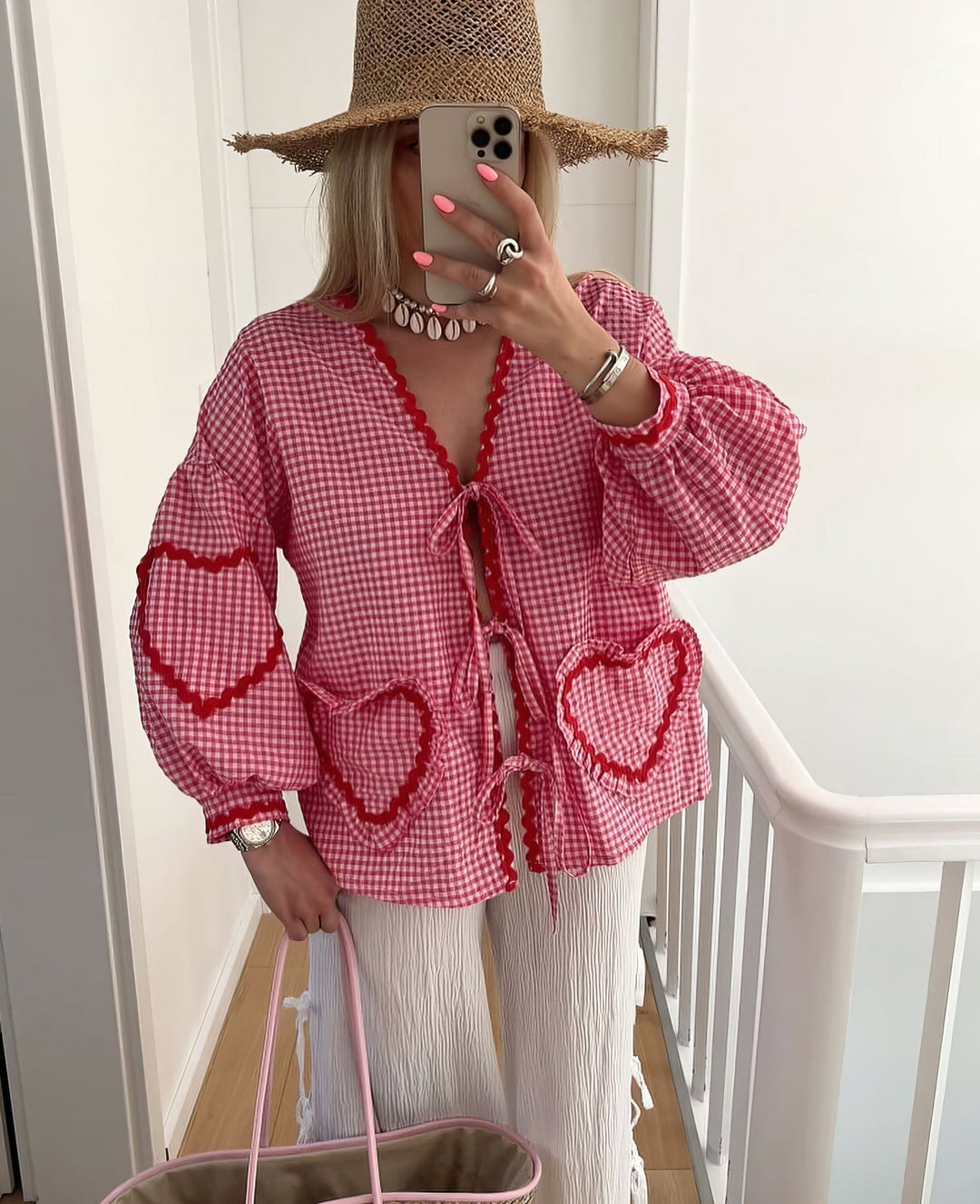 Lily | Heart Print Blouse