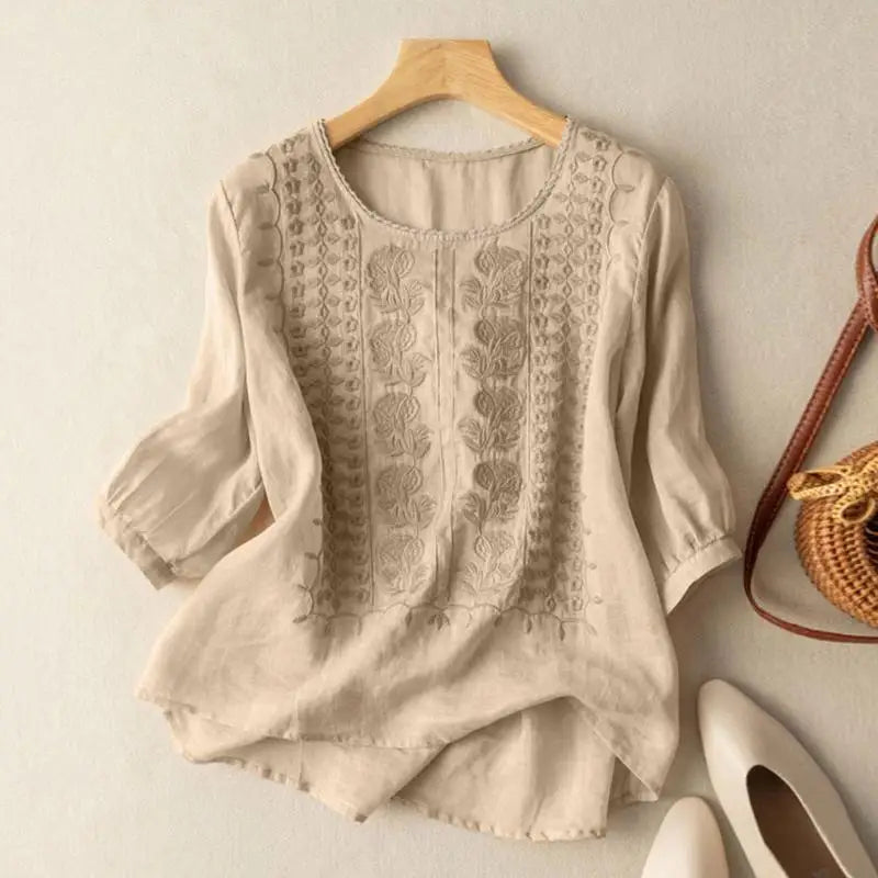 Aurora | Embroidered Casual Blouse