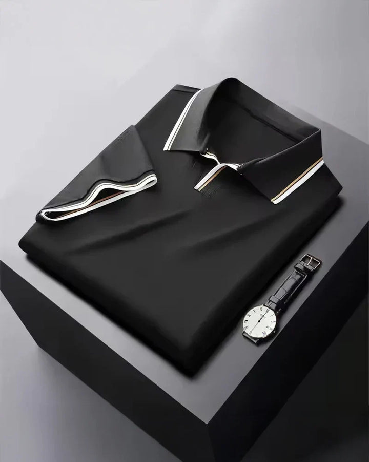 Luxury Silk Polo Shirt