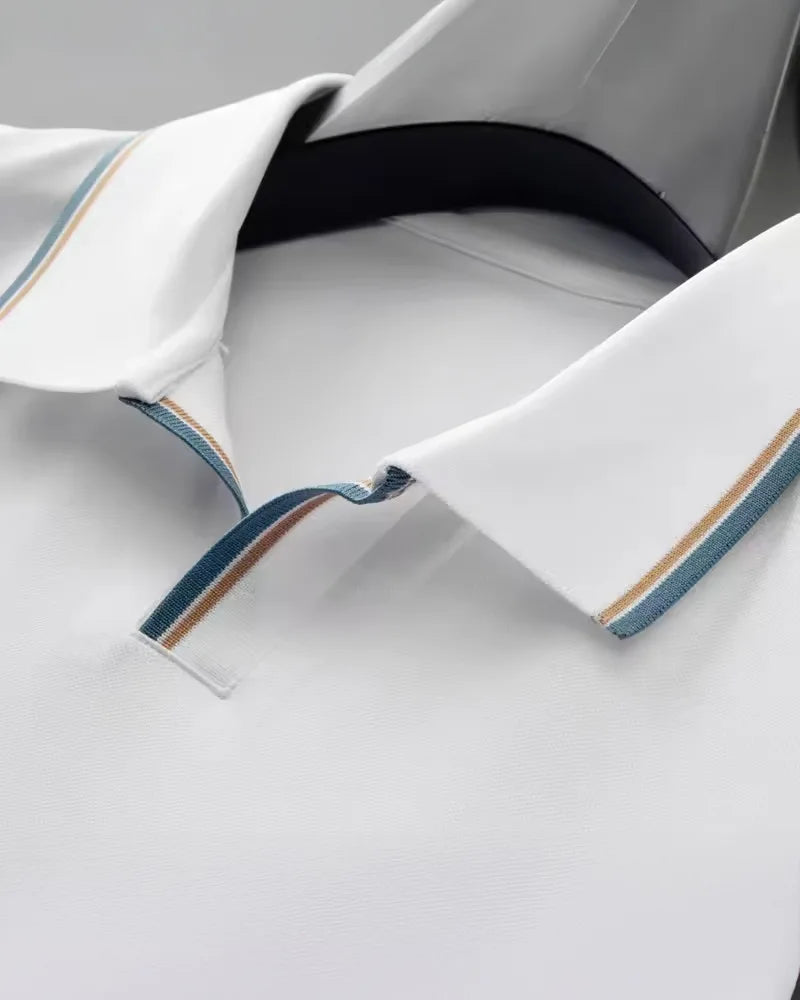 Luxury Silk Polo Shirt