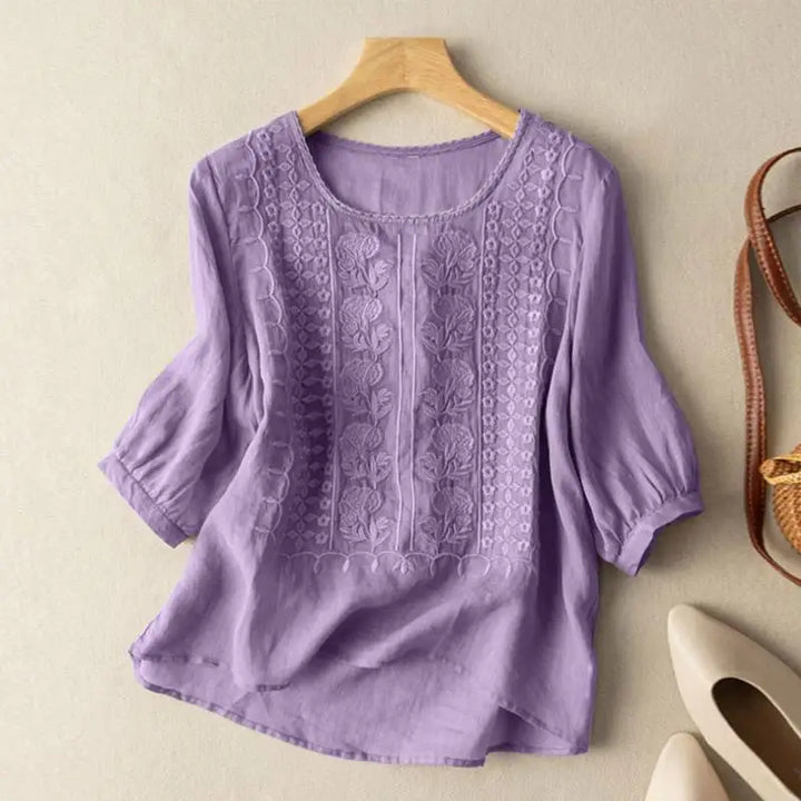 Aurora | Embroidered Casual Blouse