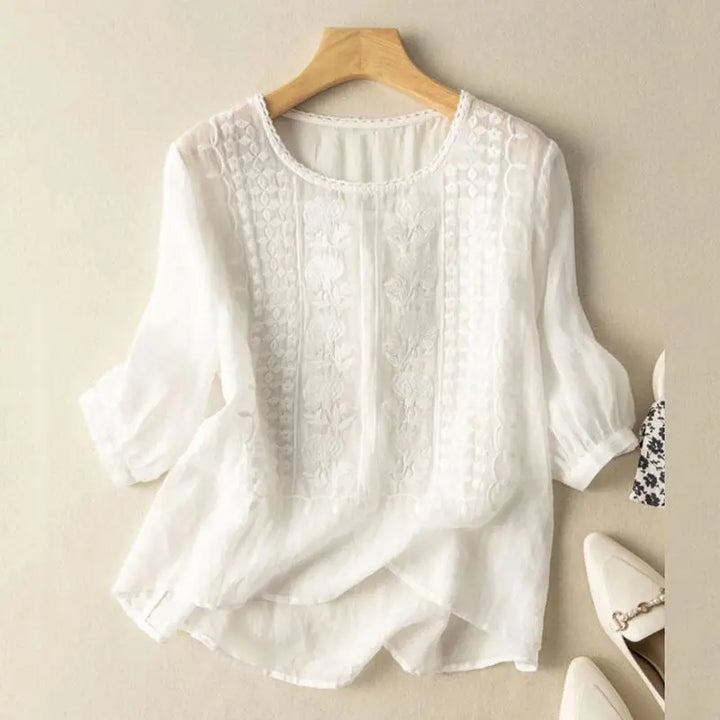 Aurora | Embroidered Casual Blouse