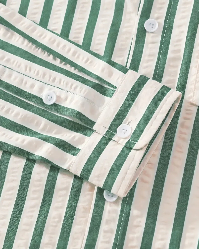 Carrington Striped Button-Up