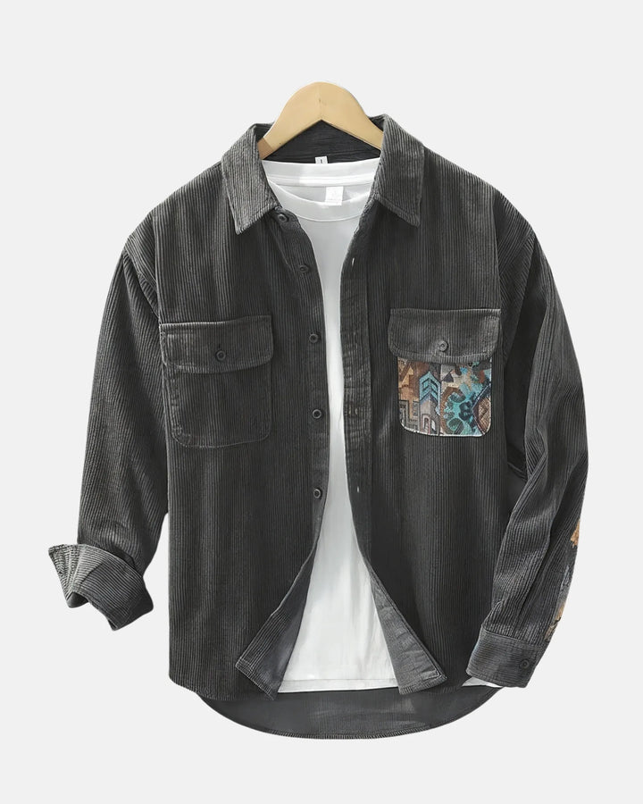 Long-Sleeve Corduroy Shirt