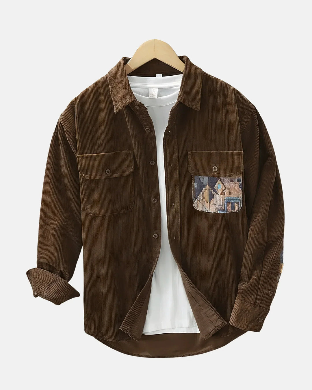 Long-Sleeve Corduroy Shirt