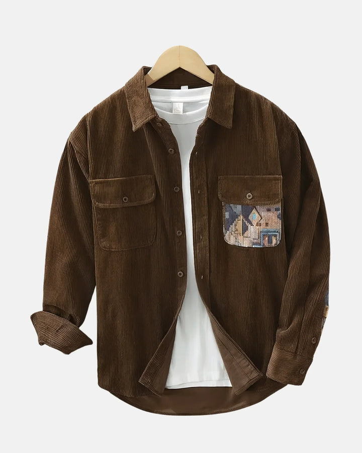 Long-Sleeve Corduroy Shirt
