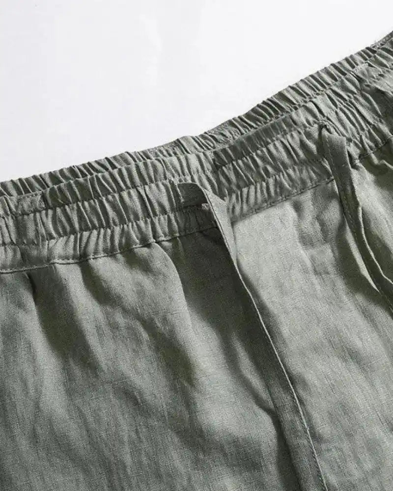 Classic Straight-Leg Linen Trousers
