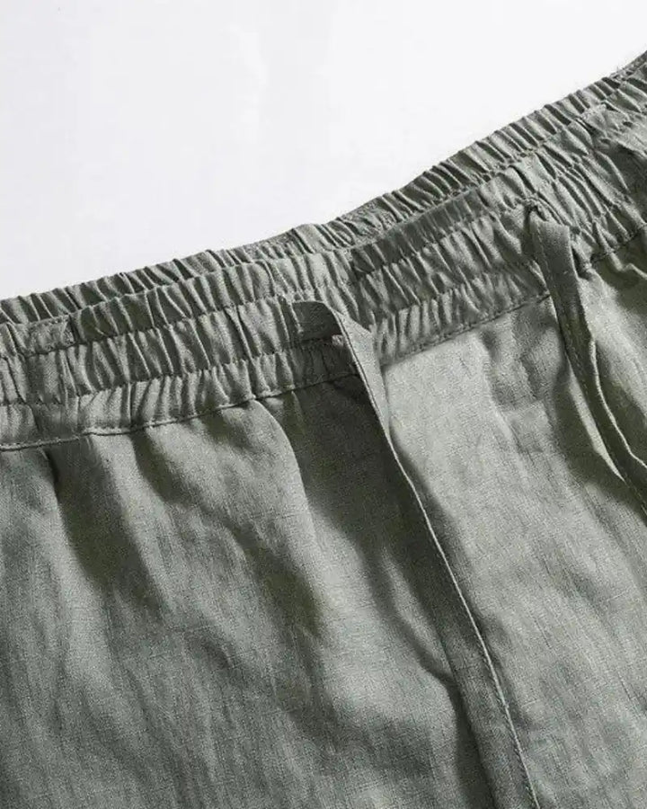 Classic Straight-Leg Linen Trousers