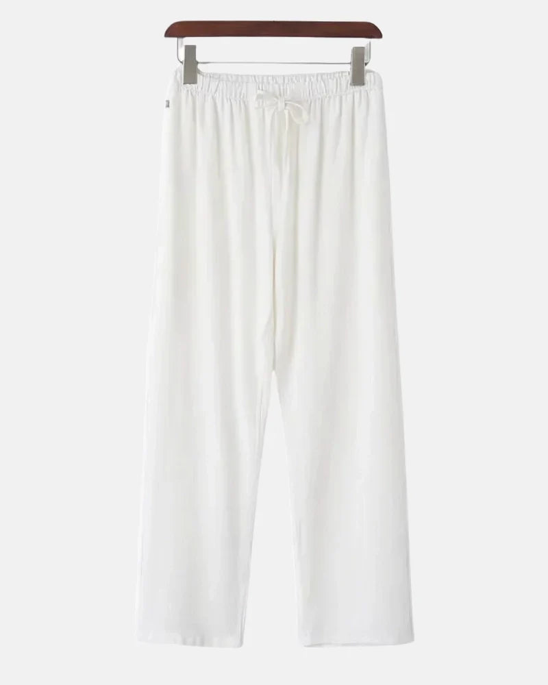 Relaxed Fit Linen Trousers