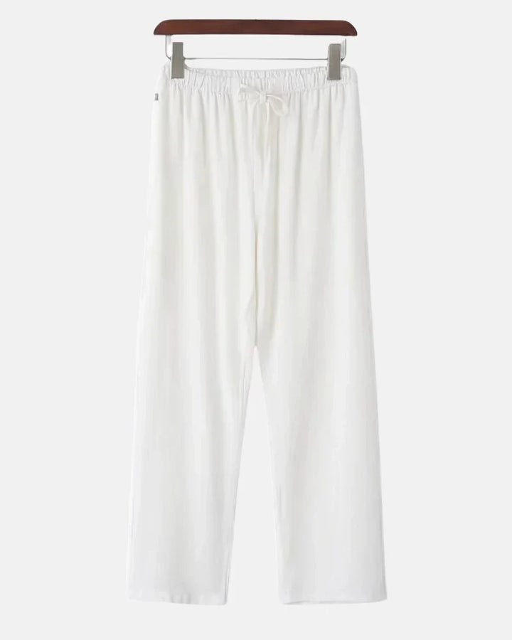 Relaxed Fit Linen Trousers