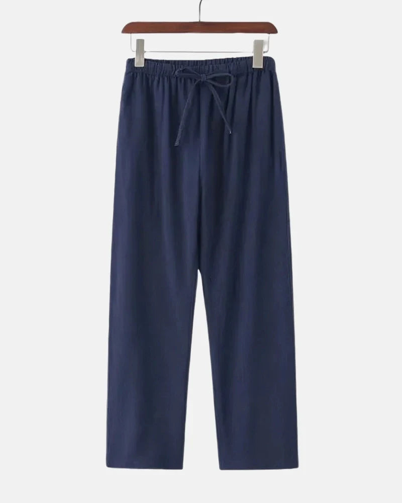 Relaxed Fit Linen Trousers