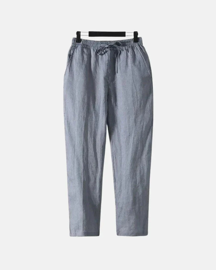 Classic Straight-Leg Linen Trousers