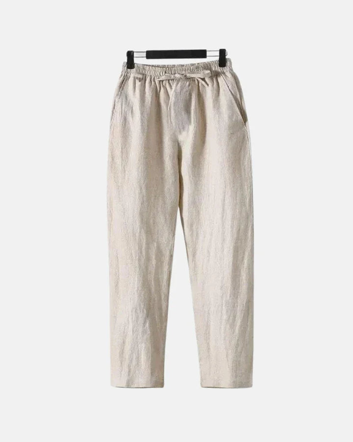 Classic Straight-Leg Linen Trousers