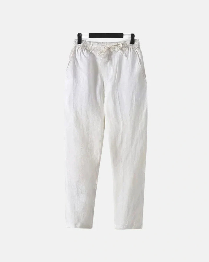 Classic Straight-Leg Linen Trousers