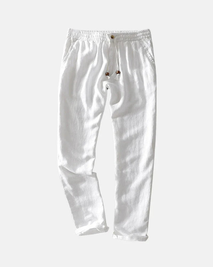 Custom-Fit Linen Trousers