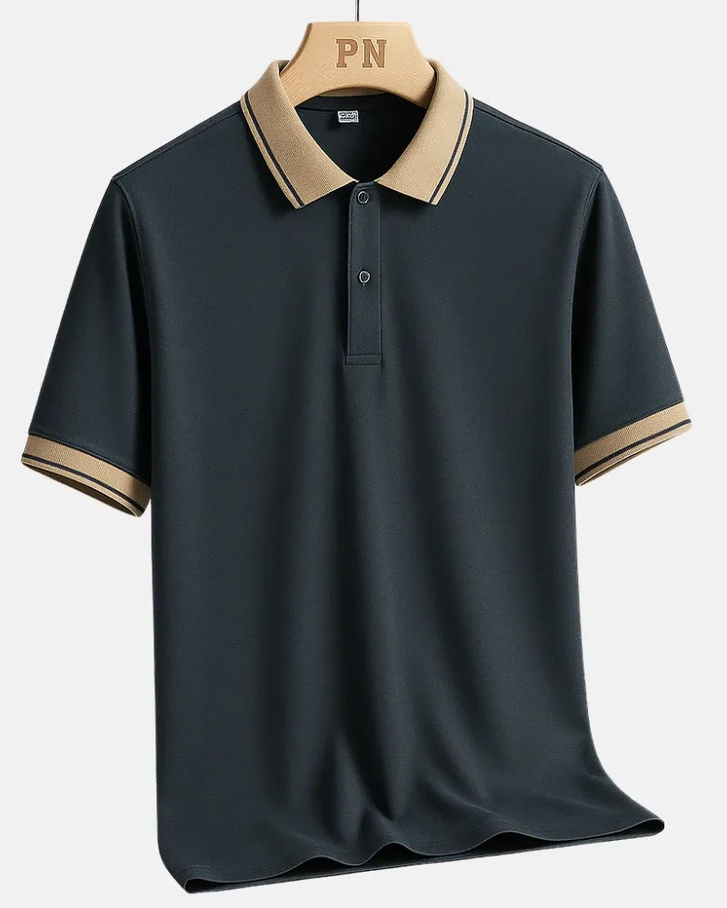 Two-Tone Trim Polo Shirt
