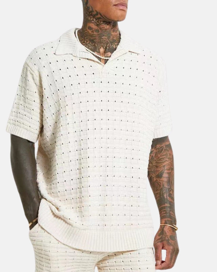Santorini Knit Polo Shirt