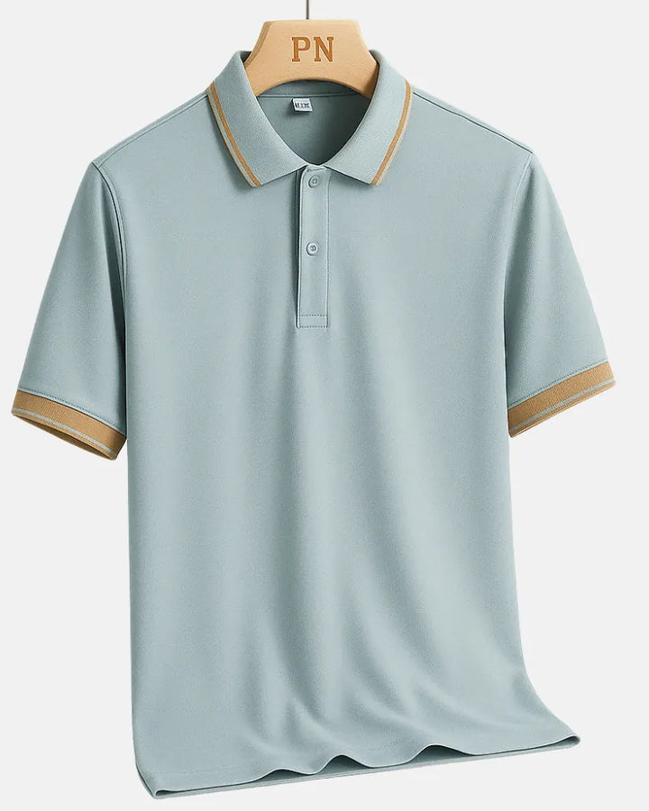 Two-Tone Trim Polo Shirt