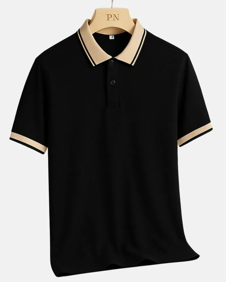 Two-Tone Trim Polo Shirt
