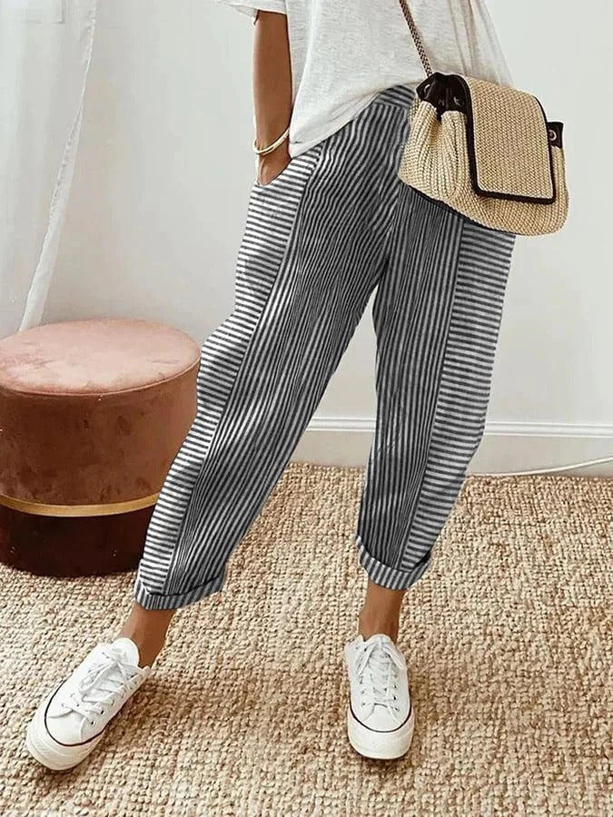 Donna™ - Striped Trousers