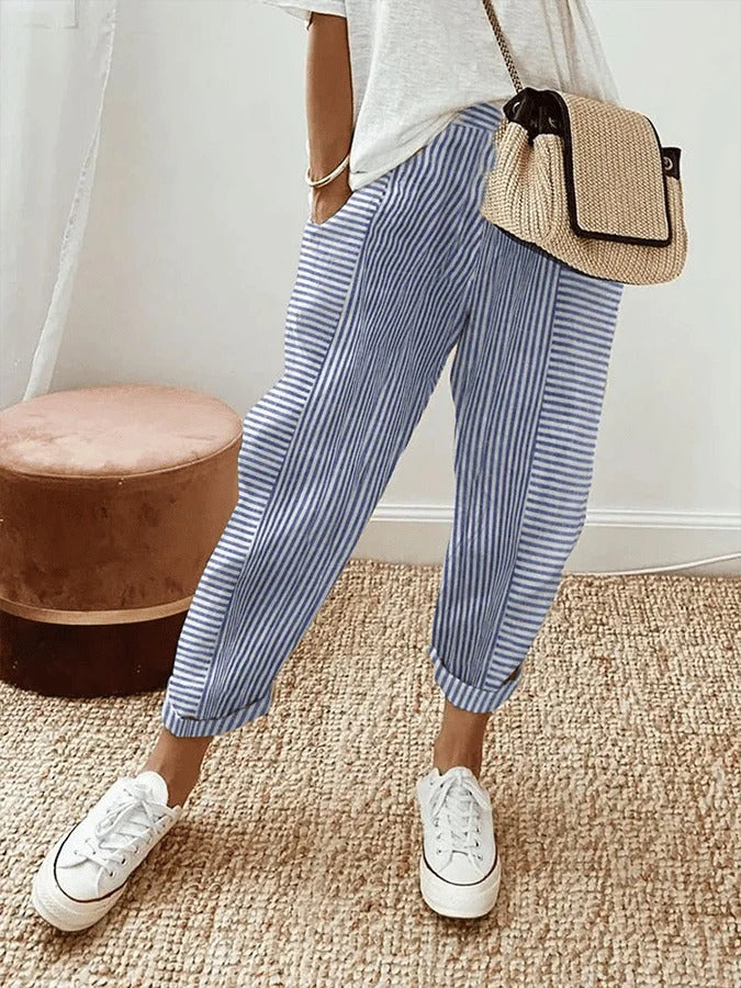 Donna™ - Striped Trousers