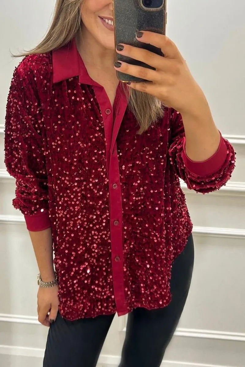 Giulia | Shimmering Sparkle Top