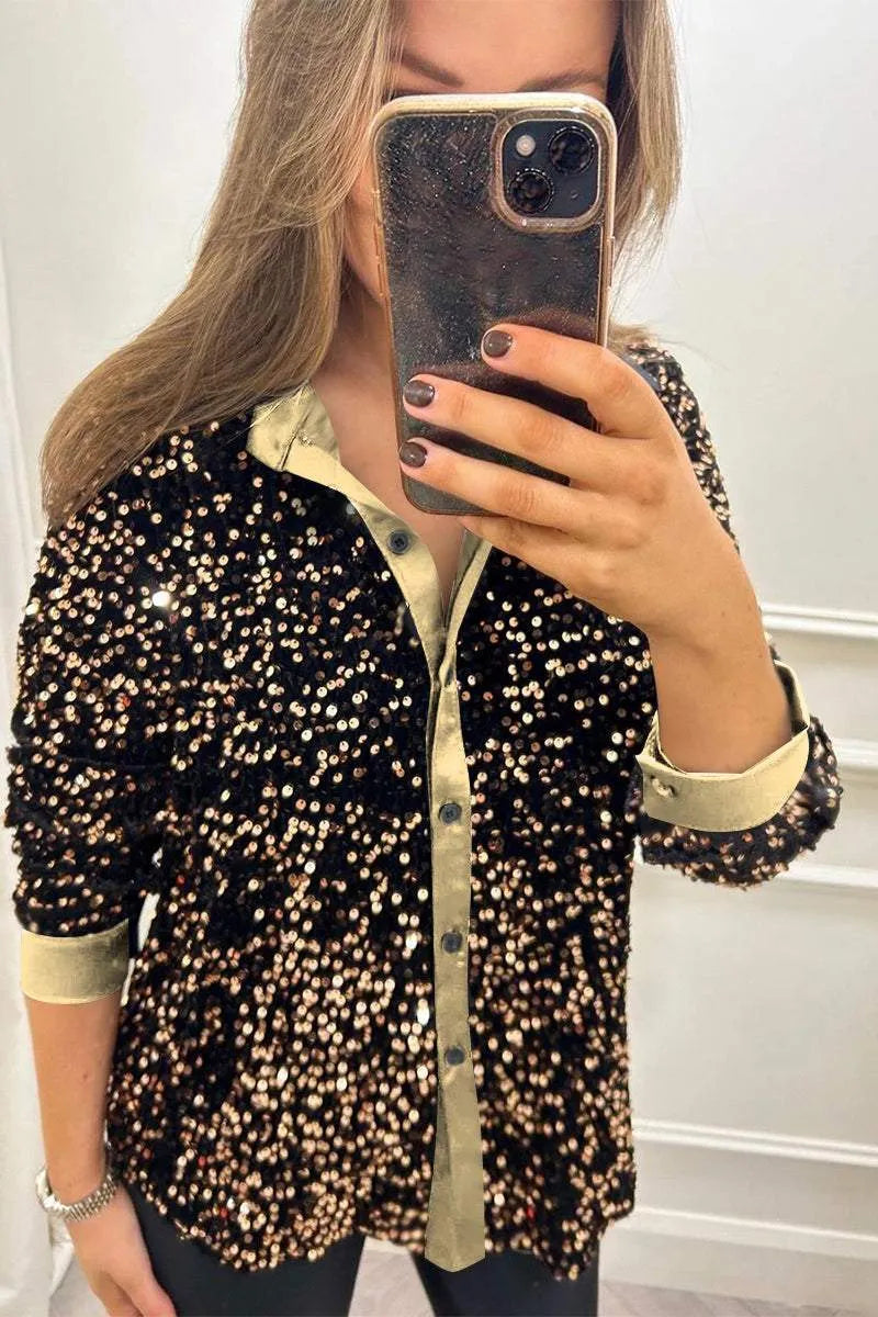 Giulia | Shimmering Sparkle Top