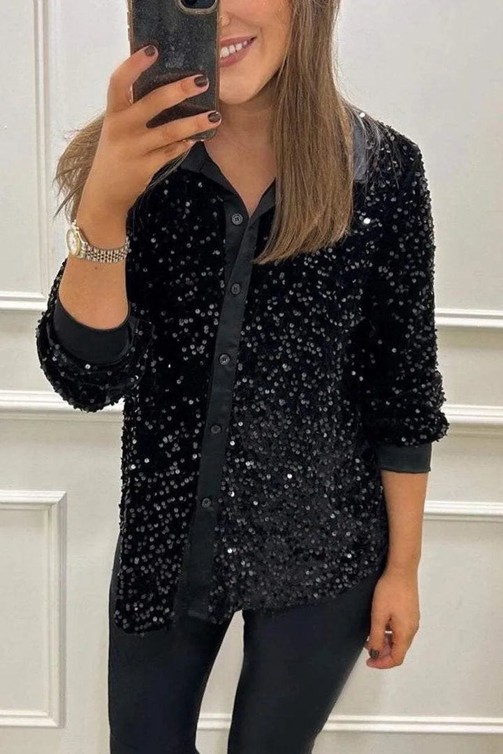 Giulia | Shimmering Sparkle Top