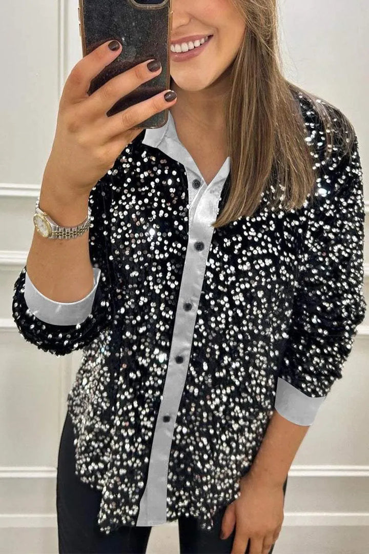 Giulia | Shimmering Sparkle Top