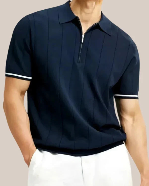 Santino Zip-Up Polo