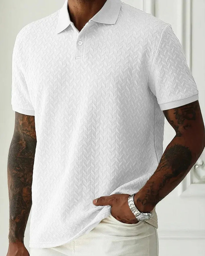 Textured Jacquard Polo