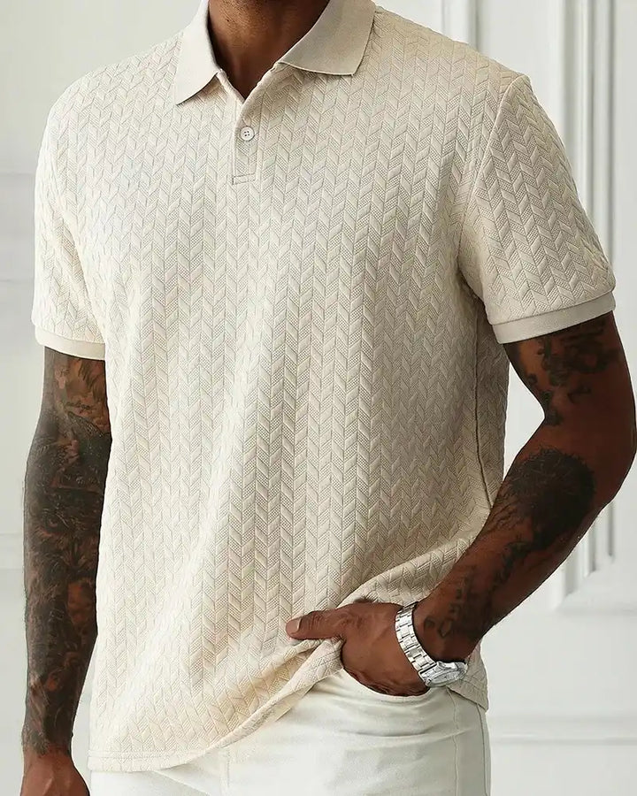 Textured Jacquard Polo