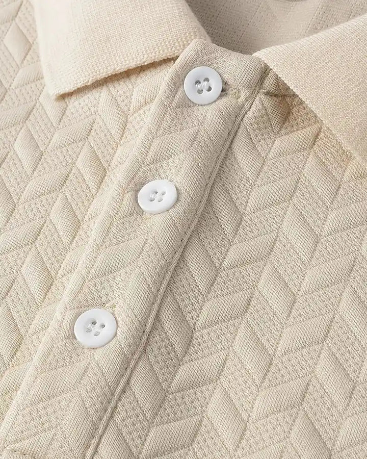 Textured Jacquard Polo