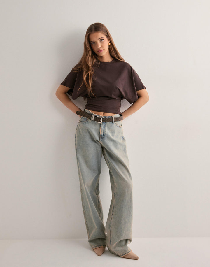 Rose | Oversized Sleeve T-Shirt