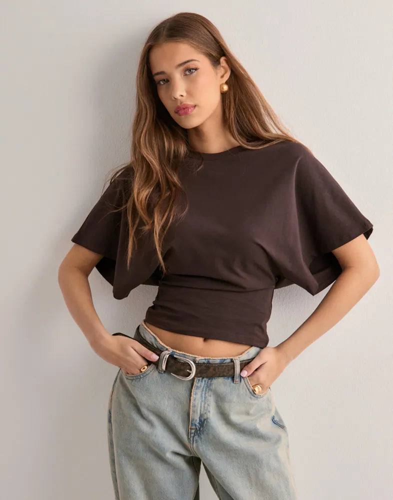 Rose | Oversized Sleeve T-Shirt