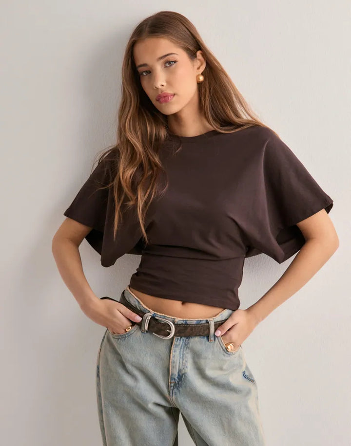 Rose | Oversized Sleeve T-Shirt